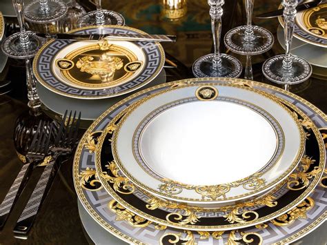 versace dishes prices|Versace dining table set.